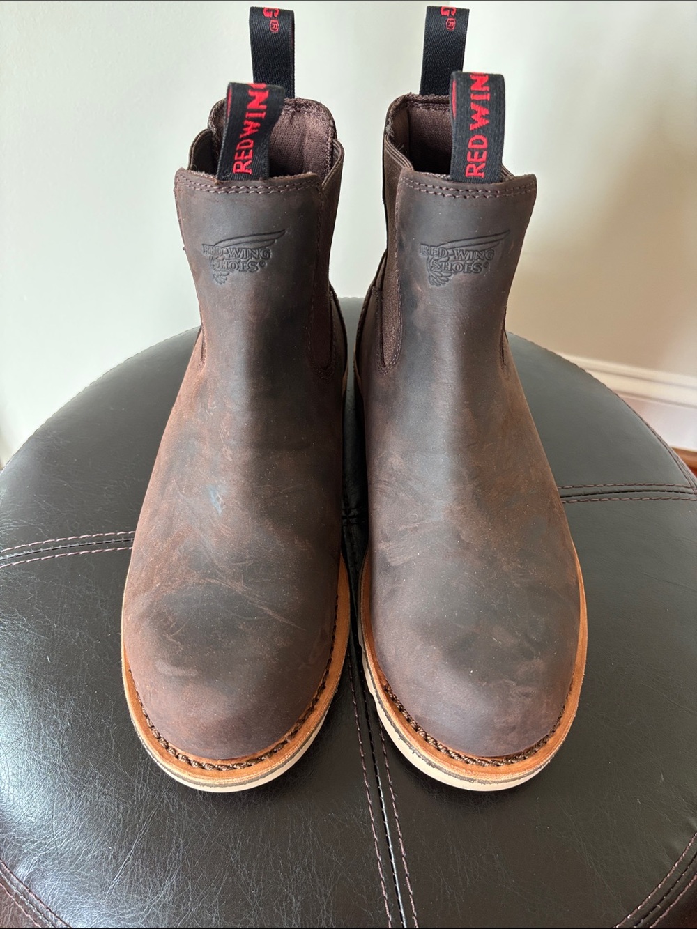 Red Wing Shoes Brown Leather Chelsea Boot 9EE